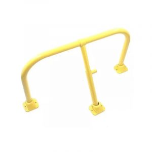 Ultra Secure - Arceau parking jaune int&eacute;gral - arceau anti-stationnement avec serrure int&eacute;gr&eacute;e (barillet s'entrouvrant)