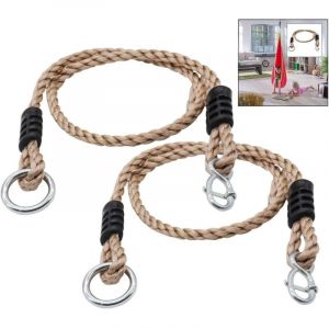 Sollbry 1 Paire de Balan&ccedil;oire Arbre Enfant, Cordes Balancoire Sangles R&eacute;glables Balan&ccedil;oire Arbre en Bois Enfants Adulte Si&egrave;ge Suspendu