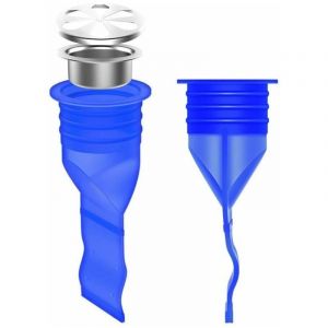 Silicone r&eacute;glable Lavabo Siphon de sol Pi&egrave;ge &agrave; canalisations Clapet anti-retour pour tuyaux de salle de bain wc balcon