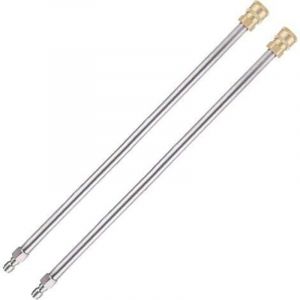 Jalleria - Lot de 2 rallonges pour nettoyeur haute pression, outils de nettoyage de goutti&egrave;res, lance t&eacute;lescopique de rechange, buses de nettoyage de