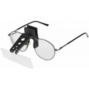 1.5x 2.5x Grossissement boîtier en plastique Lunettes à clipser Type Loupe Loupe