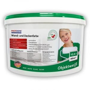 E-delux - Peinture mur et plafond profhome 300-31-10 peinture universelle pour intérieurs bien couvrante blanche mate 125 l rend. max 800 m2