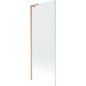 Mexen - Next l paroi de baignoire 1-volet 70 x 150 cm, transparent, cuivre bross&eacute; - 895-070-000-03-00-65