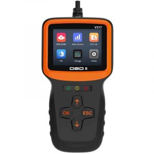 Ulisem Obd2 Valise Diagnostic Auto, Obd2 Diagnostic Fran&ccedil;ais Lecteur De V&eacute;hicule pour Tous Les V&eacute;hicules Apr&egrave;s 2000, Lecteur De D&eacute;fauts avec Toutes