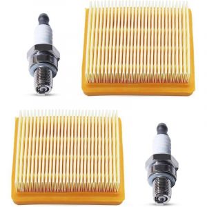 2 Pi&egrave;ces Filtres &agrave; Air pour STIHL FS89 FS91 FS111 FS131 FS311 HT102 HT103 HT132 HT133 KM91 KM111 KM131 FC91 FC111 BT131 FR131, Filtres &agrave; Air avec