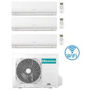 Climatiseur Inverter Hisense New Energy Wifi R32 Trial 7000 + 7000 + 7000 BTU avec certification UE 3AMW52U4RJC Classe A++/A+