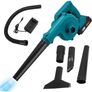 Souffleur de Feuilles avec Batterie et Chargeur, Aspirateur électrique sans Fil 21 V 23 000 TR/Min, 350 km/h, Adapté pour Nettoyer Les Feuilles, la