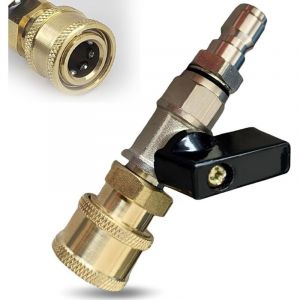 Robinet D'arr&ecirc;t &Agrave; Air Comprim&eacute;, 1/4 Embout Compresseur Air, D'arr&ecirc;t D'air Comprim&eacute; Robinet, Raccord Rapide Air Comprim&eacute; pour Buse Pulv&eacute;risation