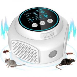 Ultrason Souris et Rats Puissant, 360&deg; R&eacute;pulsif rongeurs &agrave; Ultrasons 3 Modes Anti Souris R&eacute;pulsif Souris, 300 M&sup2; Large Port&eacute;e Ultrasons Anti Rongeurs