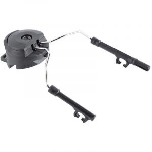 Jeffergarden Earmor,Tactique Casque Rail Suspension Casque Support,2 Pcs En Plaique + Casque En Acier Arc Adaptateur Casque Support Chasse Earmuffs