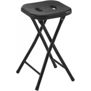 Sapho Accessoires de salle de bains Gedy Tabouret de salle de bain, 26x46x26 cm, noir CO7614
