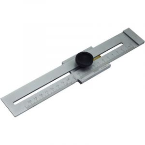 Trusquin de Traçage Métal, 200mm Jauge de Marquage en Acier au Carbone, Outils de Mesure pour le Travail du Bois, Trusquin de Menuisier