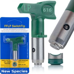 Rosfix Buse de Pulvérisation Basse Pression LP 214 – Jet 10 cm à 30 cm 80–140 Bar Pour Bejces et Peintures à l’Huile Compatible avec pistolet Graco