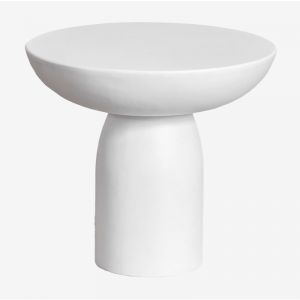 Sklum - Table d'appoint de jardin ronde Ø50 cm en ciment Zenadia