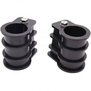 Kit de remplacement pour &eacute;chelle de piscine avec boulons et &eacute;chelle en caoutchouc avec ancrage de piscine et rosette ronde pour piscine,