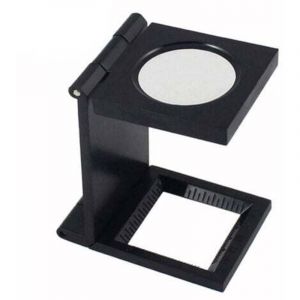 Loupe de Table Compte-fils , Pliable Compteur de fils en m&eacute;tal , grossissement de 10x , loupe de lecture pour travail , bureau maison , r&eacute;paration ,
