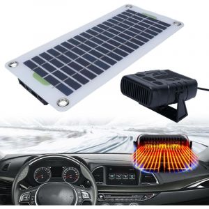 Panneau solaire &agrave; cristaux 30 W - Chauffage ext&eacute;rieur portable pour serre, abri de jardin, niche pour animaux domestiques