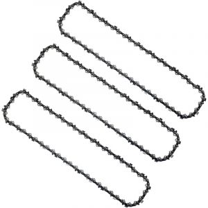 Lot de 3 cha&icirc;nes pour perche d'&eacute;lagage de 25 cm (10 po), 40 maillons d'entra&icirc;nement, faible rebond, compatibles avec Black & Decker, Ryobi et bien