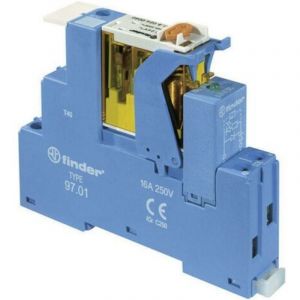 4C.01.8.230.4060 Module relais Tension nominale: 230 v/ac Courant de commutation (max.): 16 a 1 inverseur (rt) 1 pc(s) S72557 - Finder