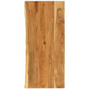 Dessus de meuble-lavabo de salle de bain Meuble Vasque Acacia 140x55x2,5 cm 62398