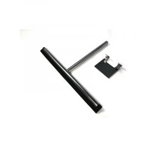 Dual Essuie-glace en verre - inclus crochet - inox - Saniclass