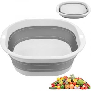 Bassine Pliable, 3.5 LBassine Retractable Nettoyage M&eacute;nager Petite Bassine Bucket, Pliable Retractable Lavabo Multifonction, pour Salle de Bains,