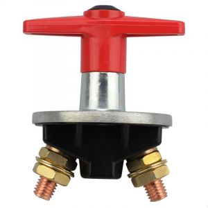 Interrupteur Coupure Isolateur Batterie Coupe Circuit,12V-60V 300A Batterie &agrave; cl&eacute; Fixe Universelle de Voiture D&eacute;connecter l'isolateur de Puissance