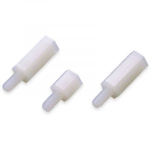 Entretoise KSS, couleur naturelle, polyamide, 4,0 mm, 5 mm, M2x0,4, 8 mm