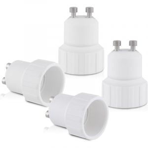CCYKXA 10x adaptateur de douille - Convertisseur douilles GU10 vers E14 - Adaptateur de support de lampe culot baïonnette pour ampoule LED halogène