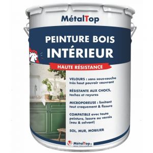 Metaltop - Peinture Bois Interieur - Pot 5 l - 7016 - Gris anthracite