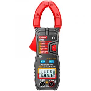Clamp meter intelligent AC, 6000 counts, plage auto, voltm&egrave;tre, amp&egrave;rem&egrave;tre 600A, ohmm&egrave;tre, avec lampe torche