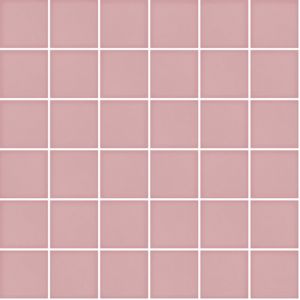 Mosa&iuml;que de gr&egrave;s c&eacute;rame PICCOLO SILK 5x5cm (finition satin&eacute;e) - Blush pink - bo&icirc;te de m2