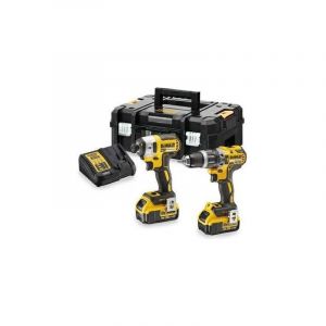 Dewalt - DCK266M2T-QW Pack 18V perceuse visseuse à percussion DCD796 + visseuse à chocs DCF887 + 2 batteries 4Ah + chargeur + coffret t-stak