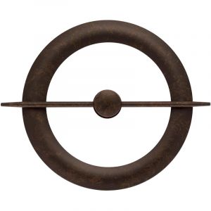 Embrasse Rideau Métal Marron Vieilli Style Rustique