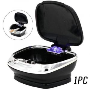 Tuserxln - Cendrier de Voiture,Mini Cendrier de voyage auto-adhésif portable,Cendrier de cigarette à Lumière led ignifuge détachable,pour plage