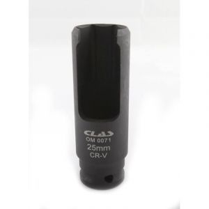 Douille fendue 25mm 1/2" CrV pour extracteurs d'injecteurs - SA 0011 - CLAS Equipements