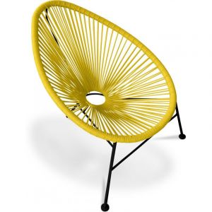 Chaise d'ext&eacute;rieur - Chaise de jardin d'ext&eacute;rieur - Acapulco Jaune