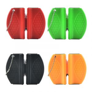 Memkey - 4 pi&egrave;ces aiguiseur de Couteau Mini Tige en c&eacute;ramique Couteau aiguiseur de Pierre &agrave; aiguiser Portable Type Camping Poche aff&ucirc;tage Couteaux