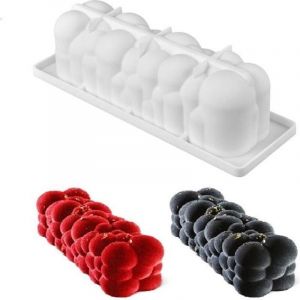 (BLANC)Moule silicone g&acirc;teau forme b&ucirc;che de no&euml;l nuage boule , p&acirc;tisserie 3D Anti adh&eacute;rent, Moule &agrave; manqu&eacute; original silicone de qualit&eacute; Pro