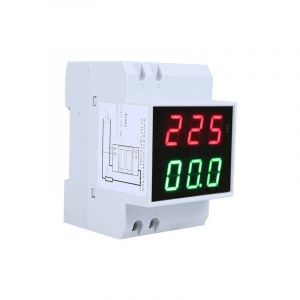 Voltmètre et ampèremètre numériques à led pour rail din, double affichage, ac 80 - 300 v, 0,2 - 99,9 a