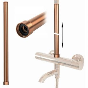 Profil&eacute; De Chute Lat&eacute;ral Pour Receveur De Douche Rea Brush Copper 120 Cm Right