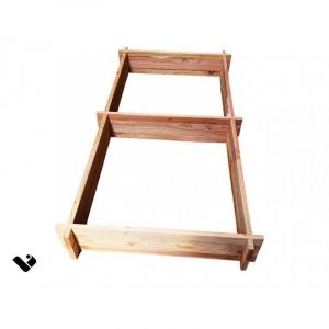 Carr&eacute; potager en bois 200x100 cm &ndash; Hauteur 20 cm modulable &ndash; Bois de douglas fran&ccedil;ais durable &ndash; Kit de base sans outil