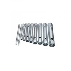 Lot de 10 Clés Tubulaires 6 à 22 mm, Clés à Tubes, Clés à Bougie pour Visser la Bougie, Démontage/Montage de Robinetterie et Mitigeurs, Dévisser des