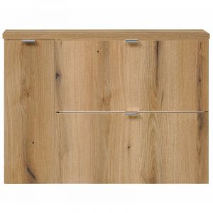 [en.casa] - Meuble sous lavabo newport 80 x 60 x 40 cm effet chêne