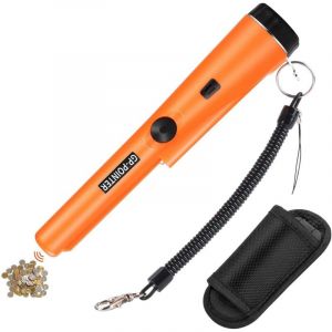 [JAMAIS UTILIS&Eacute;]D&eacute;tecteur de m&eacute;taux portable, Metal PinPointer IP66 &eacute;tanche avec indicateur LED int&eacute;gr&eacute;/voyant d'alarme/scan 360&deg;/&eacute;tui pour la chasse