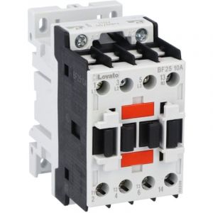 Lovato - Contacteur tripolaire 25A 1 contact aux de bobine 24VAC BF2510A024