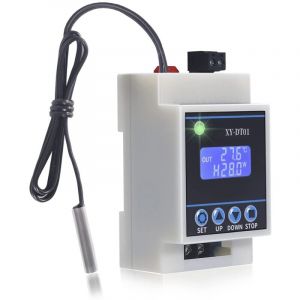 Tlily - XY-DT01 RéGulateur de TempéRature NuméRique -40-110 Celsius Thermostat Micro-NuméRique avec éCran lcd et Capteur éTanche