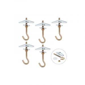 Crochet Plafond,M6 85mm Crochet Fixation Plafond,Crochet Lustre Plafond(5Pcs) - Lablanc