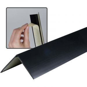 Dalsys - Cornière pvc autocollante 30x30mm, profilé de protection d'angle, baguette d'angle, protection d'arête haute mur, convient pour habitation,