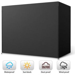 Housse zipp&eacute;e pour hamac-balancelle 3 places 210D, protection pour mobilier de jardin et terrasse d'ext&eacute;rieur